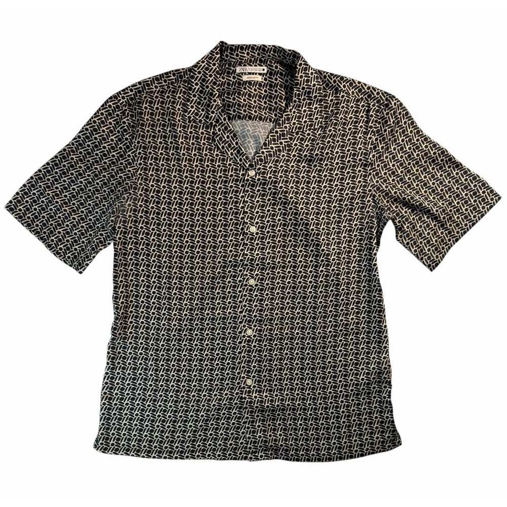 Zara Men's Short Sleeve Shirt Size M Regular Fit